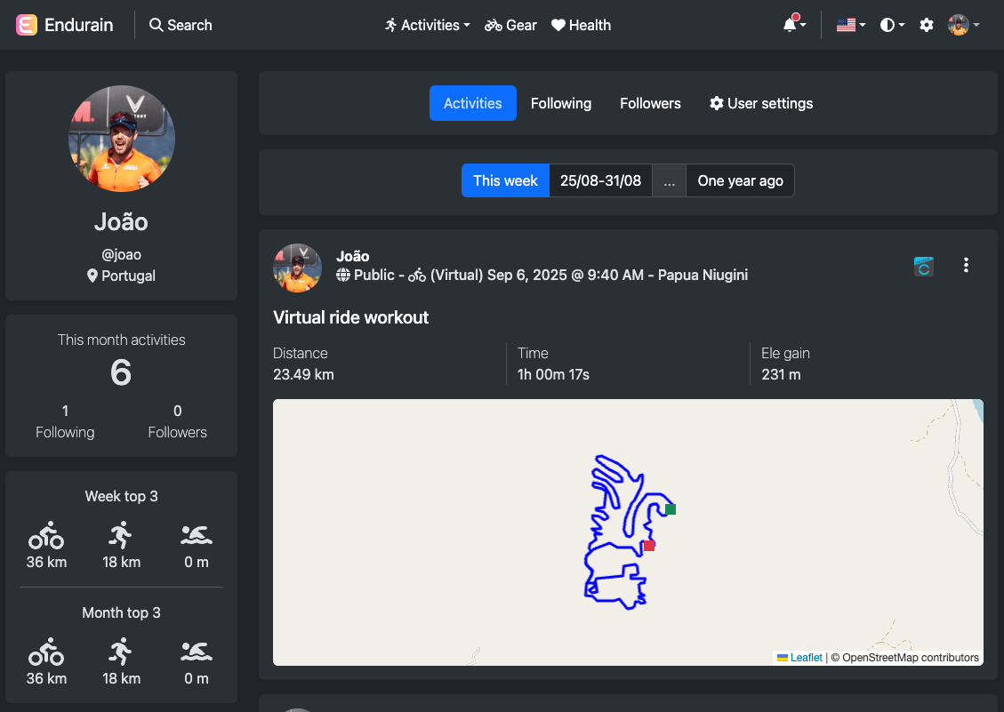 Profile page 1