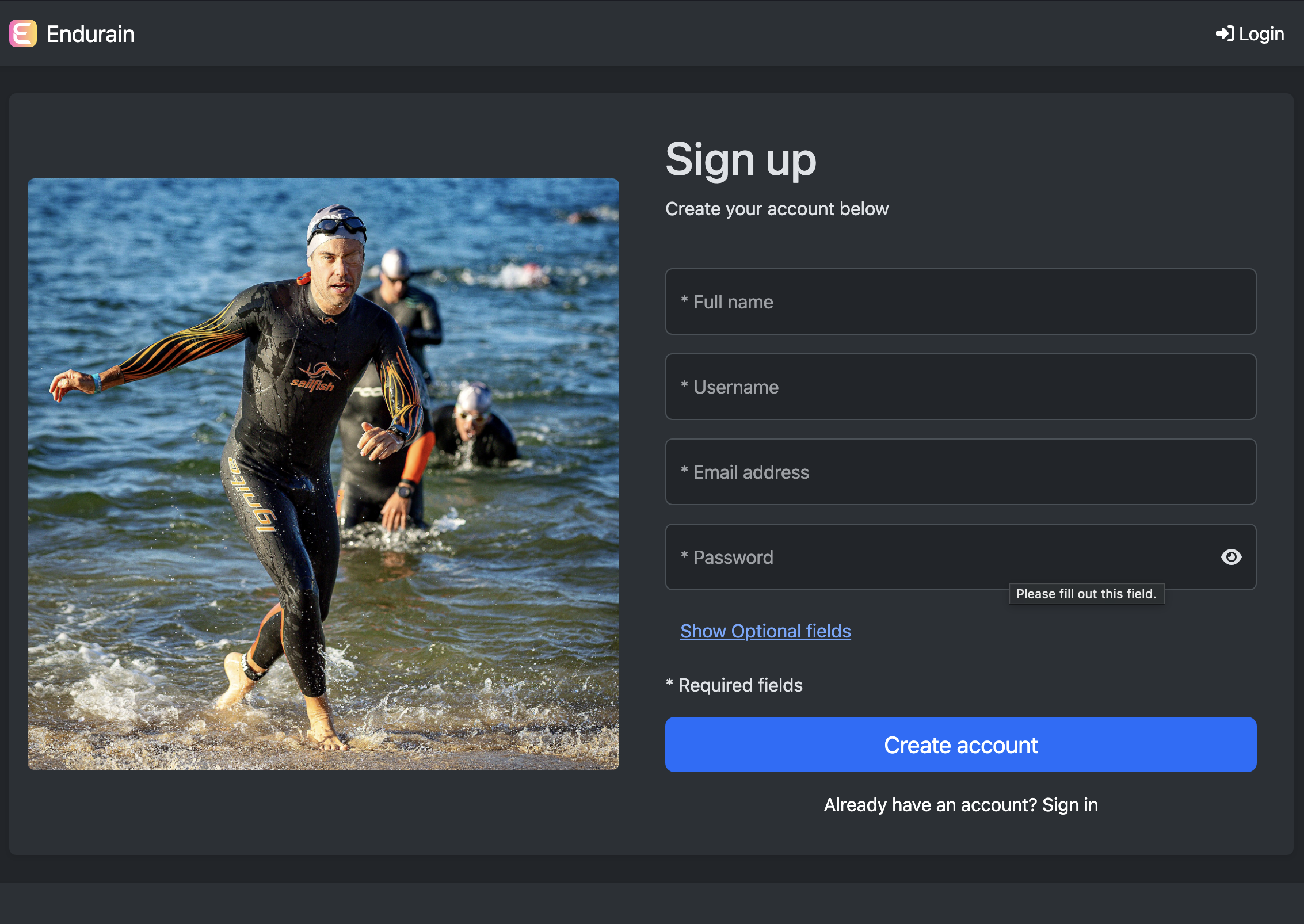 Sign Up